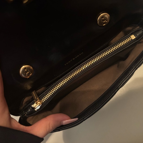 Tory Burch Kira Black Crossbody with Gold Accents - Picture 5 of 8
